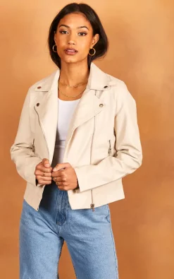 Top 10 ???? JJXX Faux Leather Jacket In Stone ???? -De La Creme Fashions Shop unnamed file 10