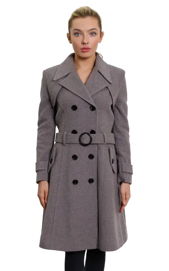 Budget ???? De La Creme Fashions Amber Mid Grey Double Breasted Trench ???? Coat ???? 3 Budget ???? De La Creme Fashions Amber Mid Grey Double Breasted Trench ???? Coat ????
