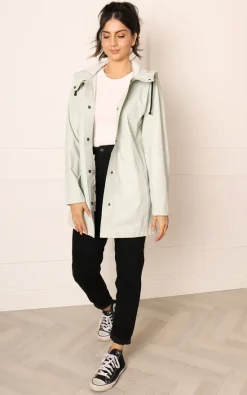 Best reviews of ???? One Nation Clothing Rubberised Matte Hooded Raincoat Mac In Light Green ???? -De La Creme Fashions Shop unnamed file 1019