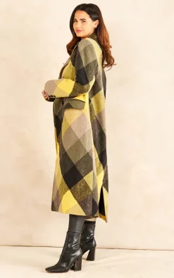 Best reviews of ???? Chekani Double Breasted Long ???? Coat In Yellow Black Check ✔️ -De La Creme Fashions Shop unnamed file 1042