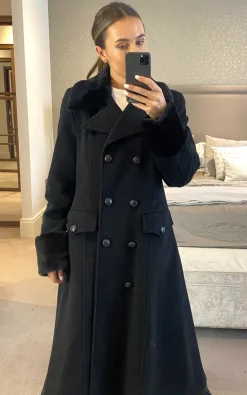 Top 10 ???? Anastasia Fashions Anastasia Black Faux Fur Trimmed Wool & Cashmere Winter ???? Coat ???? -De La Creme Fashions Shop unnamed file 1057