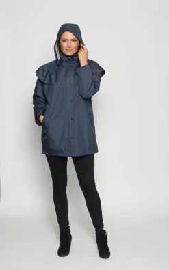 Hot Sale ⭐ Anastasia Fashions Navy Blue ???? Womens Waterproof Stormwear Walking Jacket ???? -De La Creme Fashions Shop unnamed file 1066