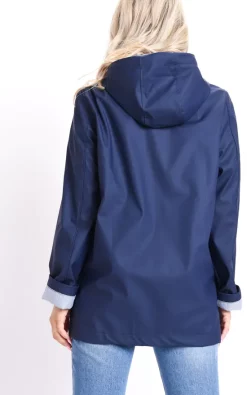 Best Pirce ✔️ LILY LULU FASHION Waterproof Hooded Rain Mac In Navy Blue ???? -De La Creme Fashions Shop unnamed file 1078