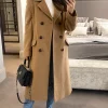 Promo ???? Anastasia Fashions Anastasia Camel ???? Womens Wool Cashmere Double Breasted Winter ???? Coat ????