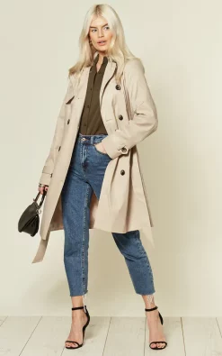 Deals ???? Anastasia Fashions Anastasia Belted Rain Mac In Beige ????