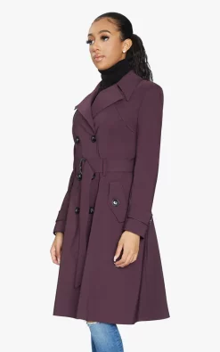 Best Sale ???? De La Creme Fashions Spring/Summer Double Breasted Trench Mac ???? Coat (Wine) ???? -De La Creme Fashions Shop unnamed file 1099