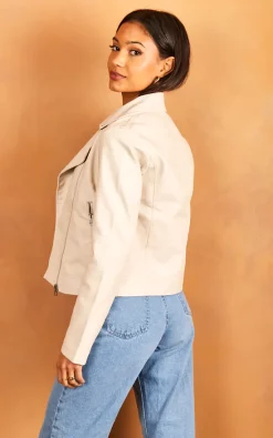 Top 10 ???? JJXX Faux Leather Jacket In Stone ???? -De La Creme Fashions Shop unnamed file 11