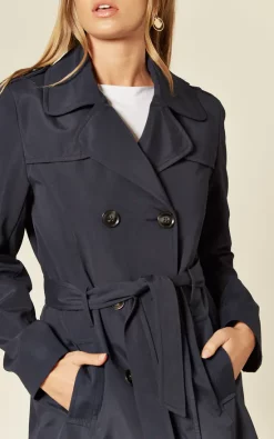 Brand new ???? De La Creme Fashions Rachel Navy Military Belted Trench ???? Coat ???? -De La Creme Fashions Shop unnamed file 1118