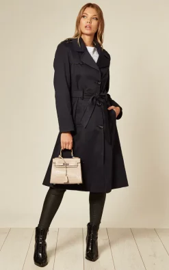 Promo ???? De La Creme Fashions Ruby Navy Military Duster Trench ???? Coat ???? -De La Creme Fashions Shop unnamed file 1124