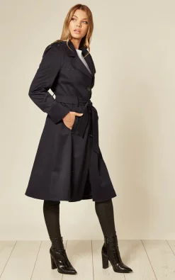 Promo ???? De La Creme Fashions Ruby Navy Military Duster Trench ???? Coat ???? -De La Creme Fashions Shop unnamed file 1125