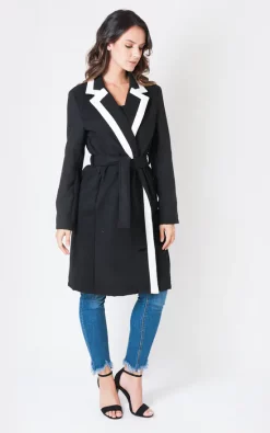 Wholesale ???? Want That Trend Black And White Trench ???? Coat ????
