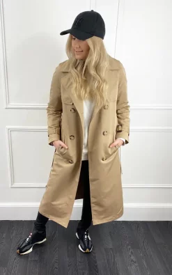 Best Pirce ✨ Mychicwardrobe Serena Long Trench ???? Coat In Beige ???? -De La Creme Fashions Shop unnamed file 1143