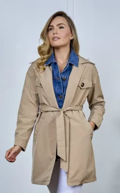 Outlet ???? Baloot Jennie All In One Mac & Denim Jacket ✔️