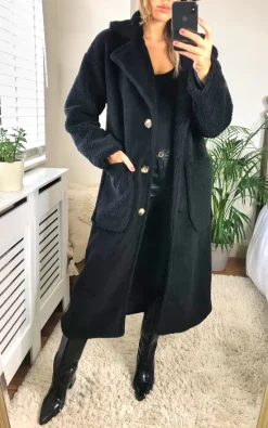 Buy ???? Gini London Black Longline Teddy ???? Coat ⭐ 9 Buy ???? Gini London Black Longline Teddy ???? Coat ⭐ -De La Creme Fashions Shop unnamed file 1162