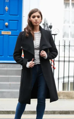 Hot Sale ???? Double Second Black Wool Blend Wrap ???? Coat ❤️ 8 Hot Sale ???? Double Second Black Wool Blend Wrap ???? Coat ❤️ -De La Creme Fashions Shop unnamed file 1169