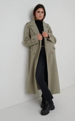 Wholesale ✨ Pretty Lavish Harice Oversized Tailored ???? Coat Olive ????