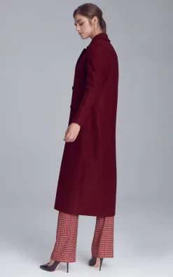 Best Sale ???? Nife Double Row Buttoned ???? Coat In Maroon ???? -De La Creme Fashions Shop unnamed file 1205