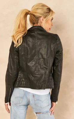 Best reviews of ???? BARNEYS ORIGINALS Black Leather Jacket With Pebble Texture ???? -De La Creme Fashions Shop unnamed file 121