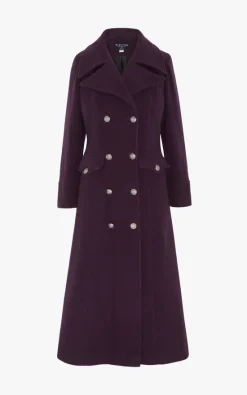 Best Pirce ???? De La Creme Fashions Carmelle Purple Wool Blend Double Breasted Maxi ???? Coat ???? -De La Creme Fashions Shop unnamed file 1226