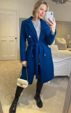 Best reviews of ❤️ Izabel London Teal Button Front Tailored ???? Coat ????