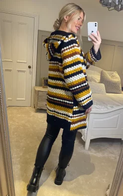 Deals ???? Izabel London Multi Yellow Striped Button Front ???? Coat ✨ -De La Creme Fashions Shop unnamed file 1238