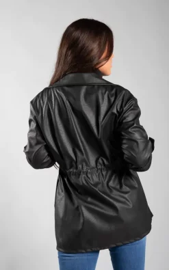 Wholesale ???? JustYourOutfit Black Drawstring Waist Faux Leather Jacket ✔️ -De La Creme Fashions Shop unnamed file 125