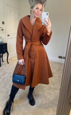 Deals ???? Hearts And Roses London Samara Swing ???? Coat ???? -De La Creme Fashions Shop unnamed file 1253