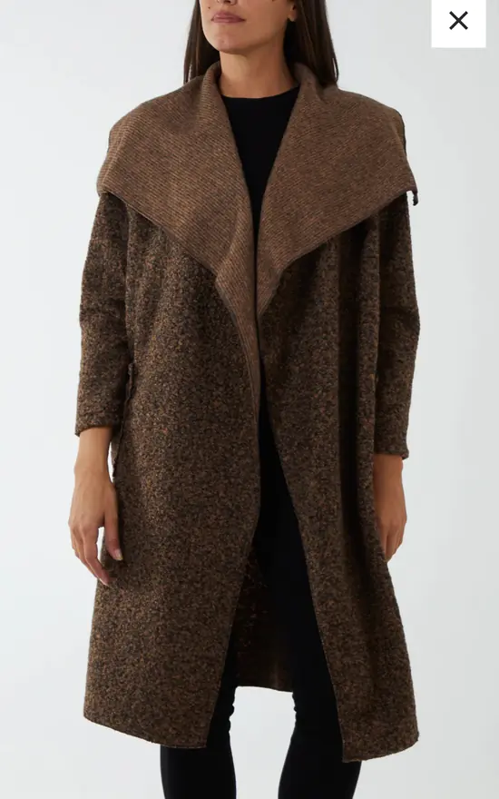 Cheapest ???? FOXY FROX Camel Lightweight Wool Waterfall ???? Coat ❤️ 3 Cheapest ???? FOXY FROX Camel Lightweight Wool Waterfall ???? Coat ❤️