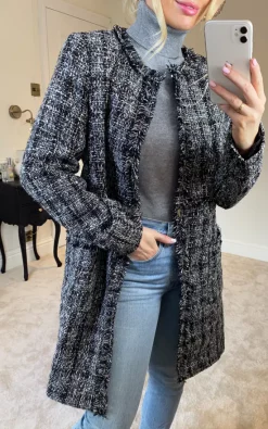 Discount ???? Anastasia Fashions Grey ???? Womens Fringed Belted Winter ???? Coat ????