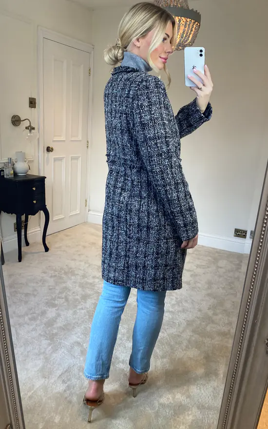 Discount ???? Anastasia Fashions Grey ???? Womens Fringed Belted Winter ???? Coat ???? 6 Discount ???? Anastasia Fashions Grey ???? Womens Fringed Belted Winter ???? Coat ???? - Image 4