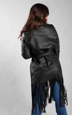 Best reviews of ???? JustYourOutfit Black Faux Leather Long Fringed Hem Jacket ✨ -De La Creme Fashions Shop unnamed file 129