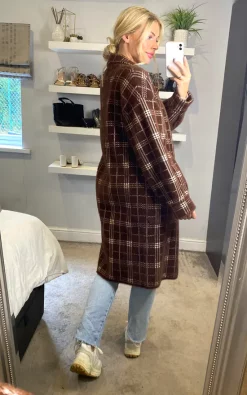 Promo ???? ANGELEYE Fluffy Soft ???? Coat In Check Brown ???? 9 Promo ???? ANGELEYE Fluffy Soft ???? Coat In Check Brown ???? -De La Creme Fashions Shop unnamed file 1303