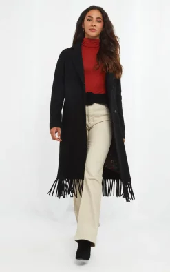 Cheap ???? Joe Browns Fabulous Fringed Hem ???? Coat In Black ✨ 8 Cheap ???? Joe Browns Fabulous Fringed Hem ???? Coat In Black ✨ -De La Creme Fashions Shop unnamed file 1306