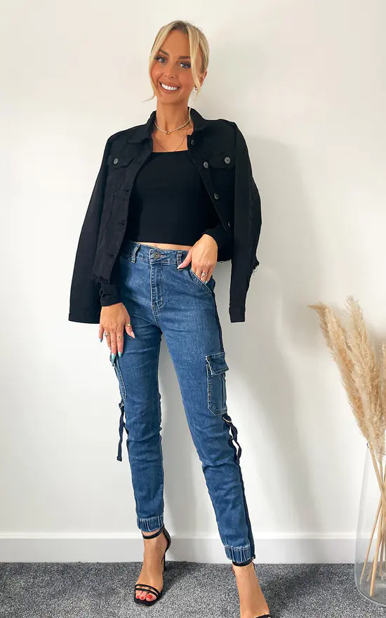 Buy ???? IKRUSH Zerah Button Down Jacket In Black ???? 4 Buy ???? IKRUSH Zerah Button Down Jacket In Black ???? - Image 2