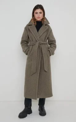 Promo ???? Pretty Lavish Grayson Boucle Oversized ???? Coat Taupe ⌛