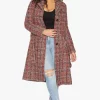 Hot Sale ???? De La Creme Fashions Wool Blend Check Military Duster ???? Coat (Pink Check) ✔️ -De La Creme Fashions Shop unnamed file 1322