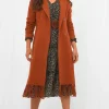 Wholesale ???? Joe Browns Fabulous Fringed Hem ???? Coat In Burnt Orange ⭐