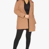 Best deal ⭐ De La Creme Fashions Camel Wool Blend Hip Length Covert ???? Coat ????