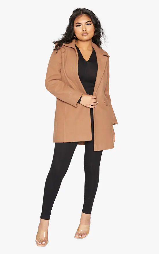 Best deal ⭐ De La Creme Fashions Camel Wool Blend Hip Length Covert ???? Coat ???? 3 Best deal ⭐ De La Creme Fashions Camel Wool Blend Hip Length Covert ???? Coat ????