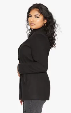 New ???? De La Creme Fashions Black Wool Blend Contrast Trim ???? Coat ???? -De La Creme Fashions Shop unnamed file 1354