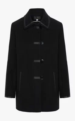 New ???? De La Creme Fashions Black Wool Blend Contrast Trim ???? Coat ???? -De La Creme Fashions Shop unnamed file 1355