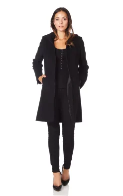 Hot Sale ???? De La Creme Fashions Jessica Black Hooded Zip ???? Coat ???? -De La Creme Fashions Shop unnamed file 1357