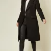Deals ⭐ Hearts And Roses London Long A Line ???? Coat With Lapel Collar In Black ???? -De La Creme Fashions Shop unnamed file 1366