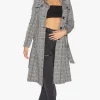 Hot Sale ???? De La Creme Fashions Wool Blend Check Military Duster ???? Coat (Black/White) ⭐ -De La Creme Fashions Shop unnamed file 1370