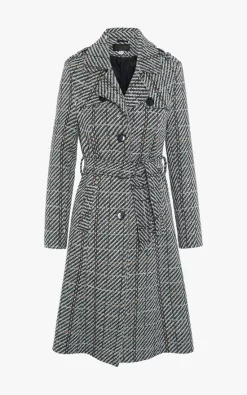 Hot Sale ???? De La Creme Fashions Wool Blend Check Military Duster ???? Coat (Black/White) ⭐ -De La Creme Fashions Shop unnamed file 1373