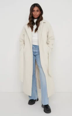 Budget ⭐ Pretty Lavish Grayson Boucle Oversized ???? Coat Cream ✔️ -De La Creme Fashions Shop unnamed file 1376