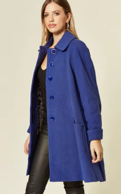 Cheapest ❤️ De La Creme Fashions Lisa Royal Blue Wool & Cashmere Swing ???? Coat ???? -De La Creme Fashions Shop unnamed file 1380