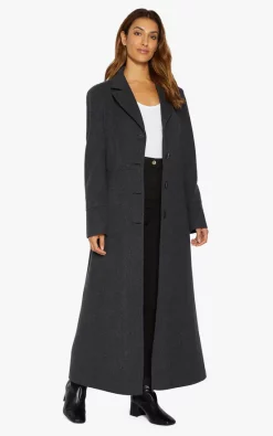 Hot Sale ???? De La Creme Fashions Sienna Longline Maxi ???? Coat (Grey) ????