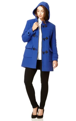 New ⭐ De La Creme Fashions Andrea Royal Blue Duffle ???? Coat ????