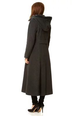 Discount ???? De La Creme Fashions Chantelle Grey Faux Fur Trim Hooded Long ???? Coat ???? -De La Creme Fashions Shop unnamed file 1410